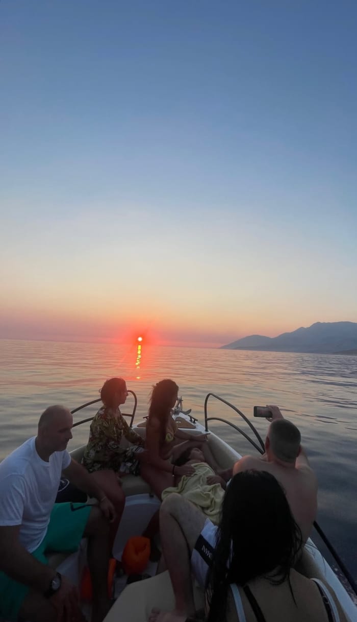 Private Sunset Boat Tour Along Himara Coast