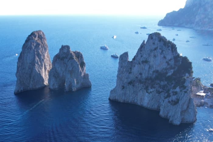 Private boat trip around Sorrento on a motorboat