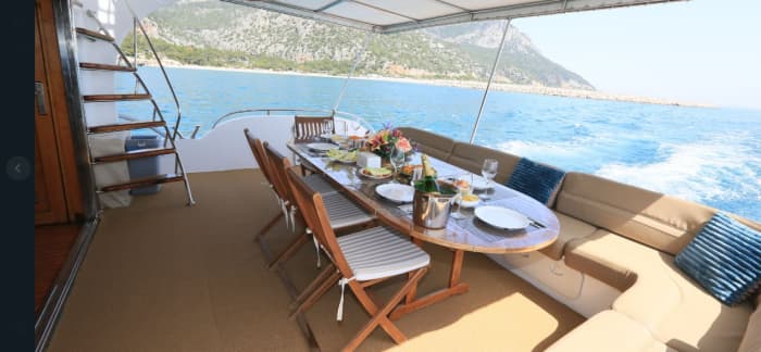 26 personTURQUOISE BLUE: 5 Hour Private Boat Tour