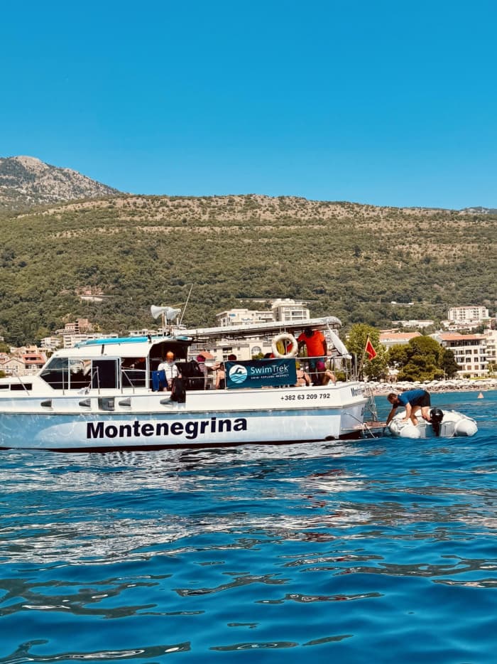 One day in Bar on a motorboat