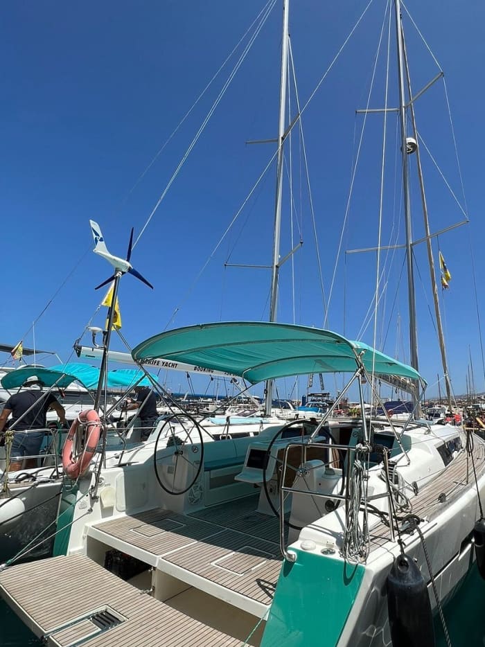 Discover Costa Adeje on a sailboat for a full day