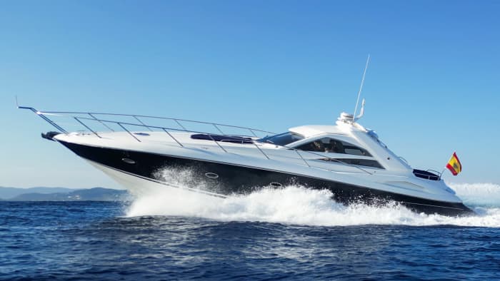 Portofino 53 All inclusive, Treibstoff, Skipper, Route nach Formentera Saona zum Festpreis und ohne Sorgen.