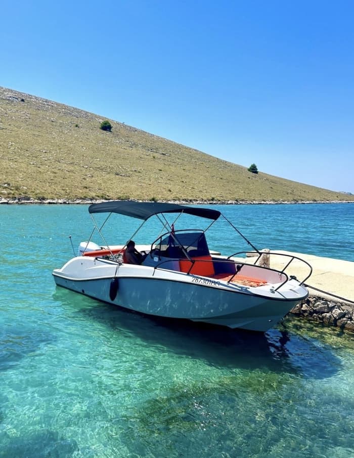 One day in Zadar on a motorboat