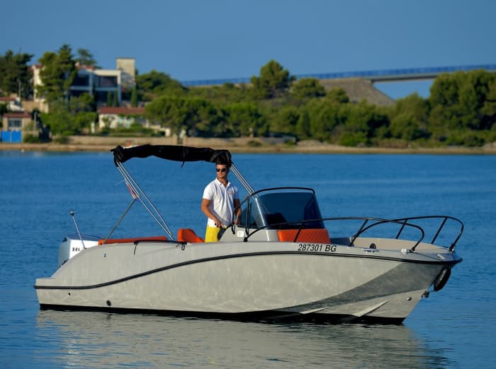 One day in Zadar on a motorboat