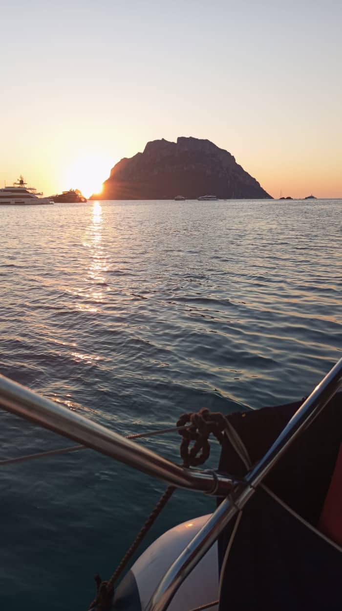 Sunset sail with an aperitif in the Gulf of Olbia