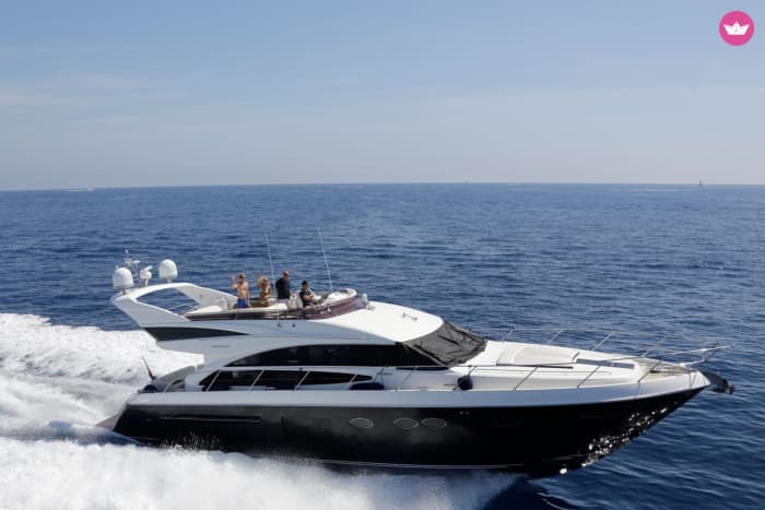 Chartertag auf der Princess V64 – Französische Riviera