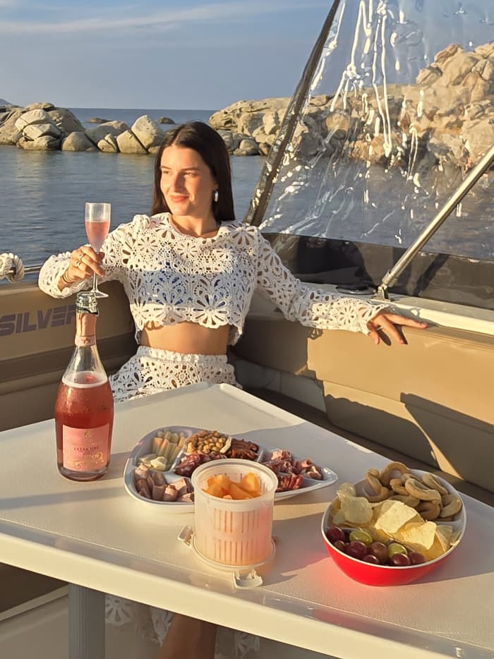 Zonsondergangaperitief & Masterclass met een beroemde chef aan boord