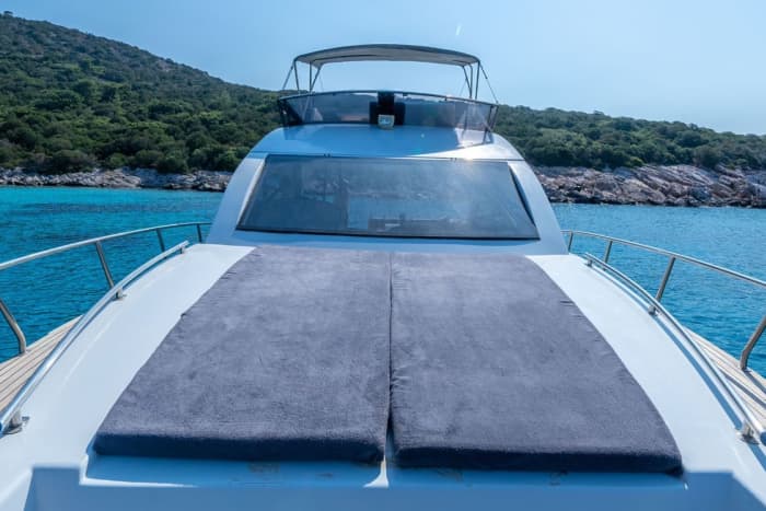 Ontdek Gümbet: een volle dag zon op een motorboot