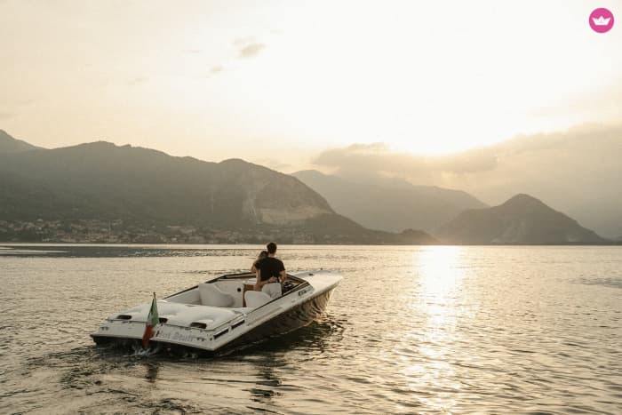 Ultimativer Luxus – Ganztägige exklusive Tour um den Lago Maggiore auf einer Cigarette Racing 28SS
