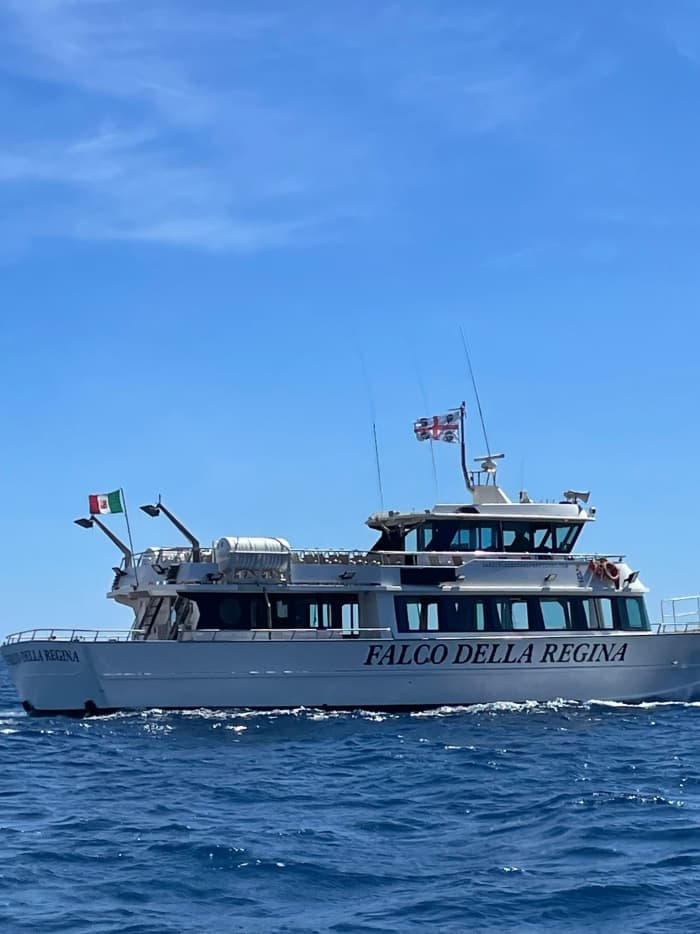 Baunei Coast on the Queen's Falcon — Half Day
