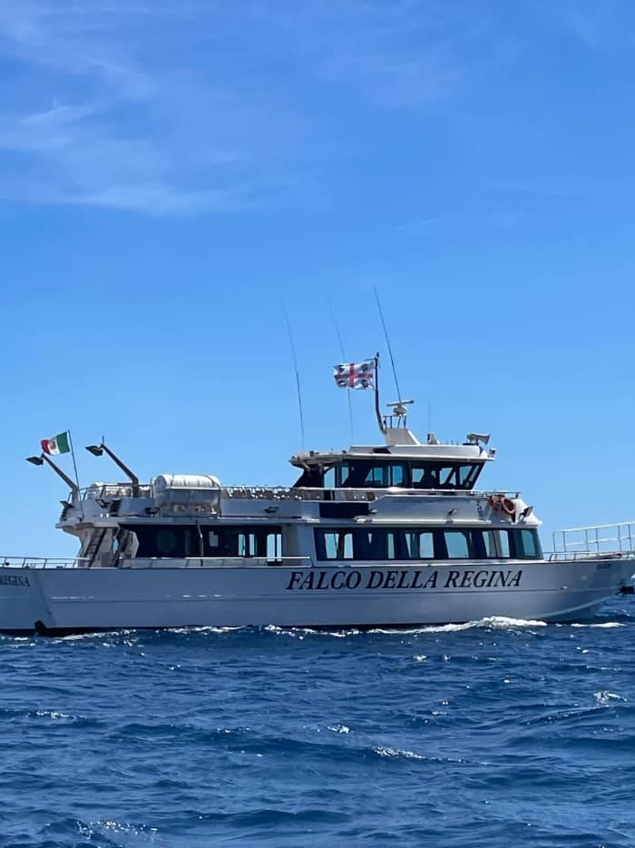 Baunei Coast on the Queen's Falcon — Half Day
