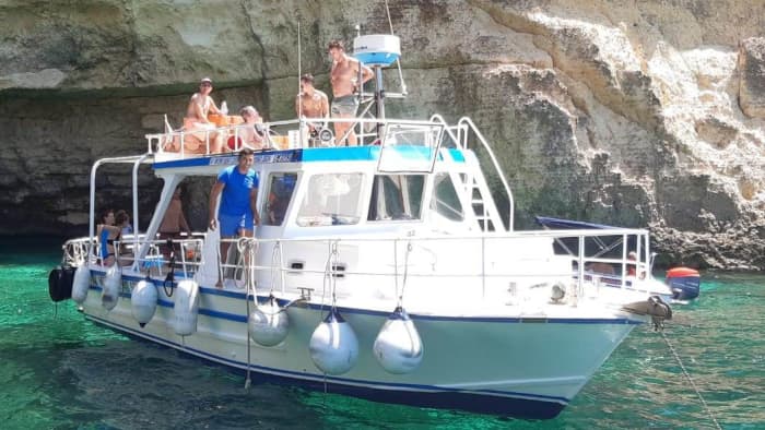 Heading to Comino & Gozo: 6-hour private cruise between wild coves and crystal-clear waters