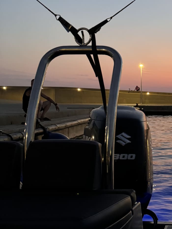 Experience the sunset from the sea