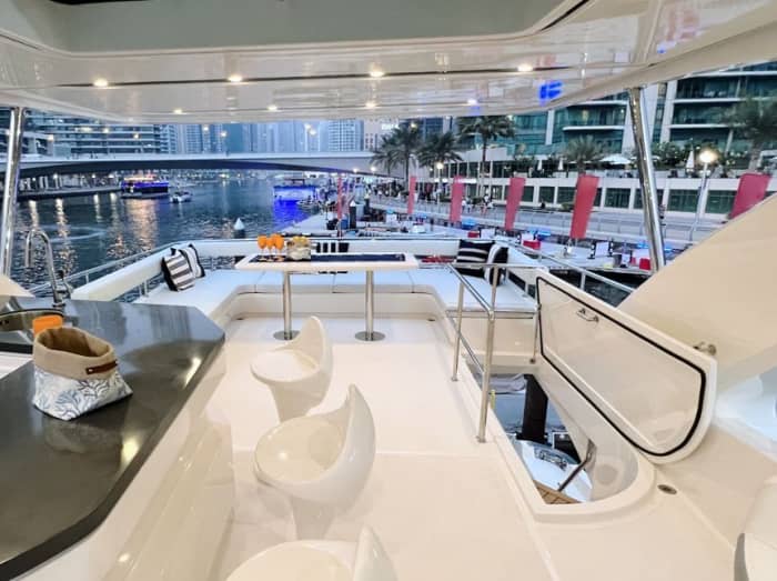 Enjoy some Dubai luxury with a full day on a motor yacht