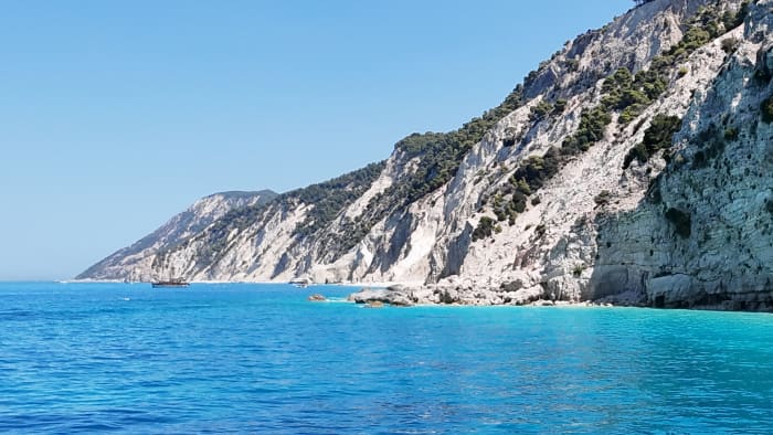 * Halve dagtrip naar Porto Katsiki en Egremnoi Bays op het eiland Lefkada *