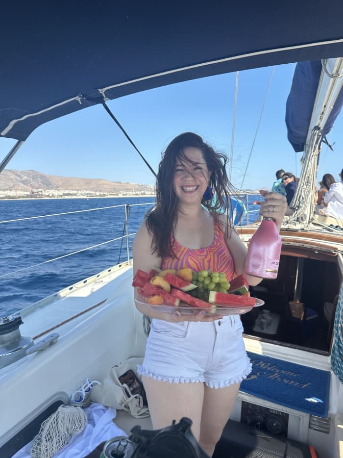 Enjoy a day at sea in Athens on a sailboat