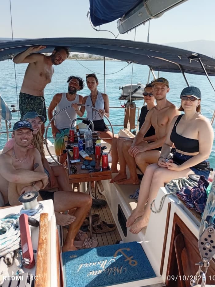 Enjoy a day at sea in Athens on a sailboat