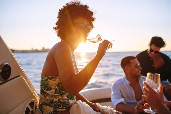 Privéboottocht met eigen schipper | Zonsondergang bij Île d'Or – inclusief aperitief en zwemmen