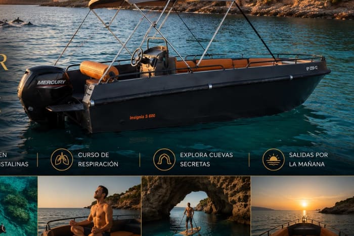 PRIVÉ-ERVARING IN DE OCHTEND 🌊🐬 - IBIZA 7 personen