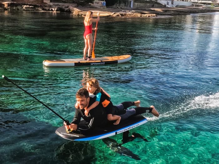 Private sunset boat party with water toys