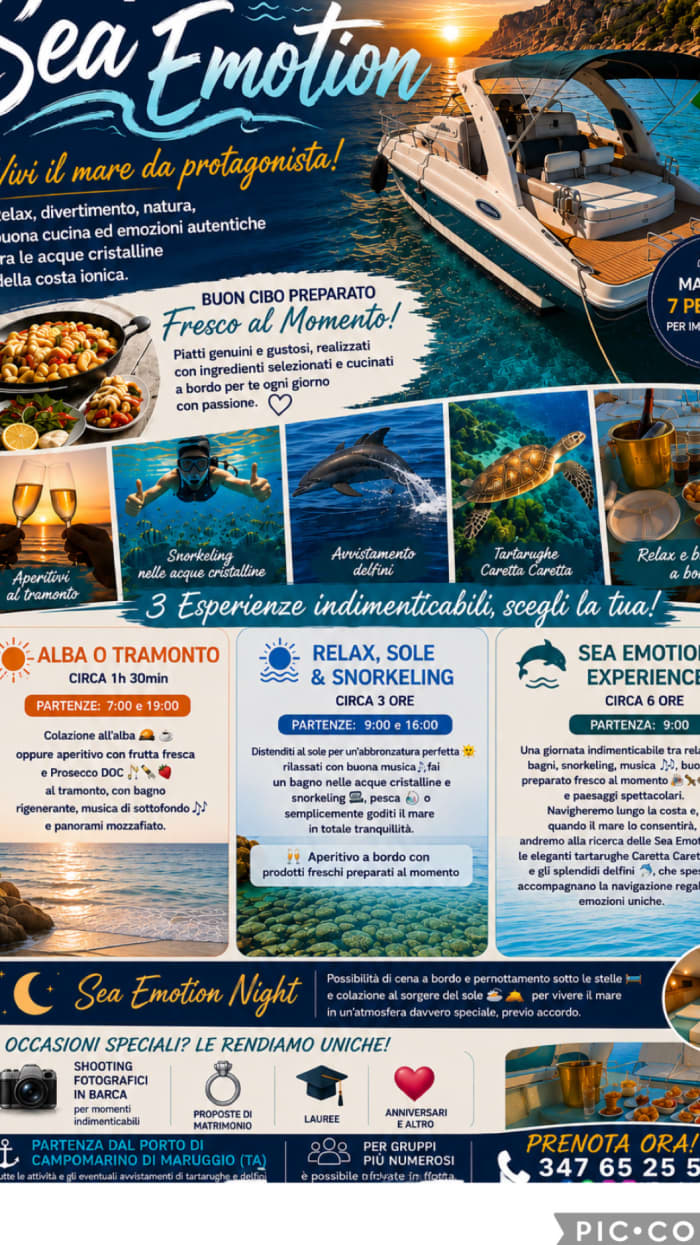 🌊 ☀️ Discover the sea like you've never seen it before: unforgettable boat excursions between relaxation, nature and breathtaking views.