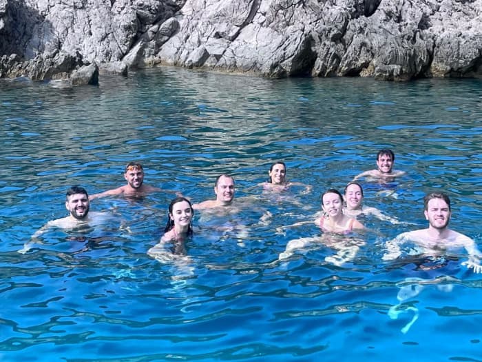 Your private motorboat with all equipment you need for a day all around Budva's bay