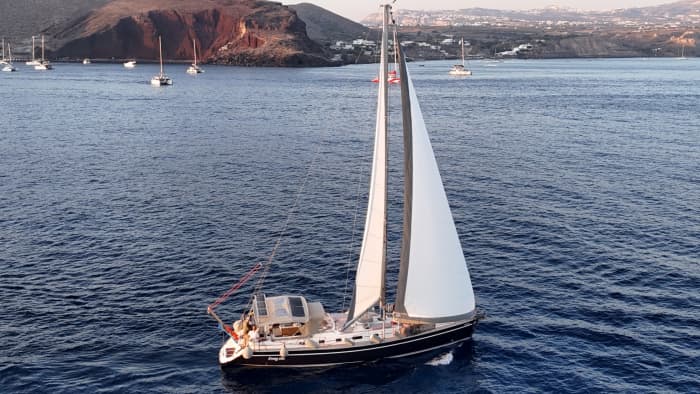 7h of sailing along the coast of Naxos