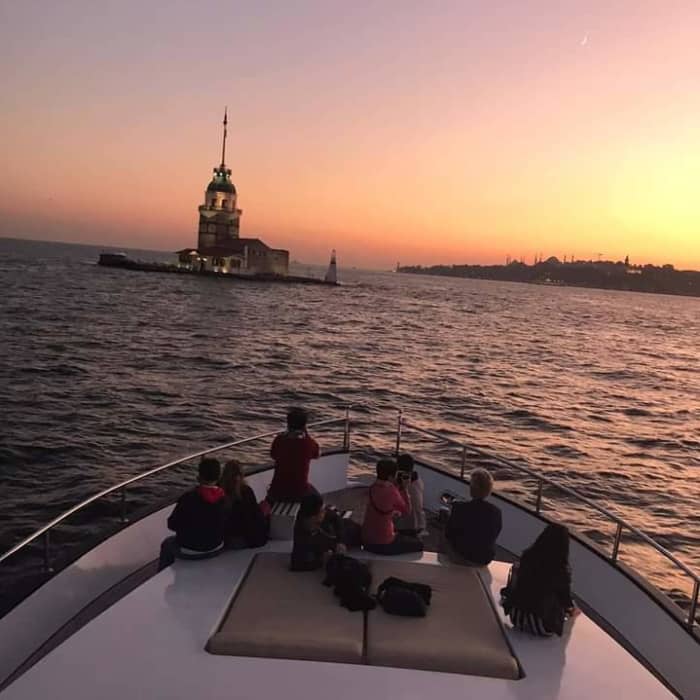 Romantic Sunset Yacht Tour on the Bosphorus Drinks and snacks included