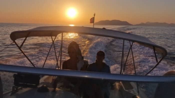 Una giornata  su un gommone 10 Mt.