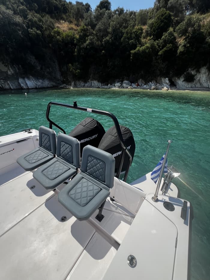 Private boat trip around Lefkada on a motorboat