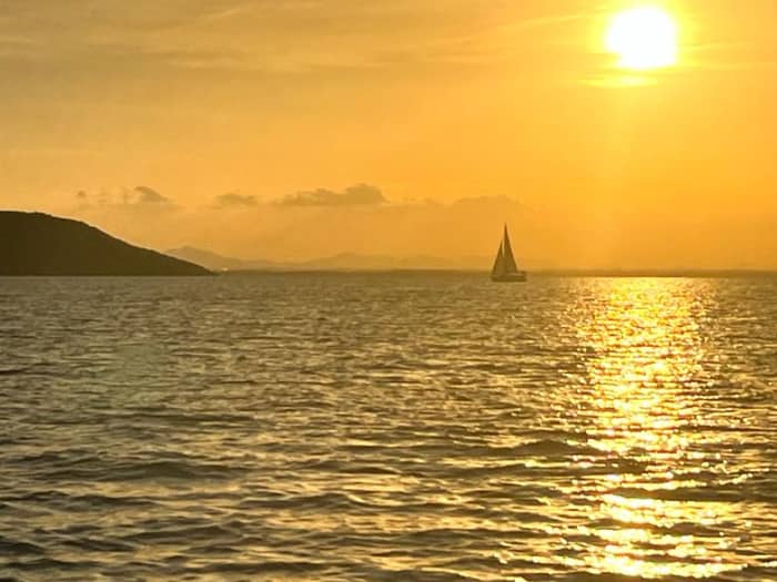 Solnedgång på Mar Menor