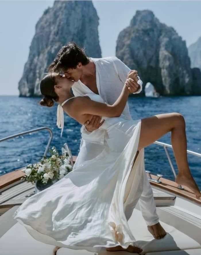 Heiratsantrag bei Sonnenuntergang