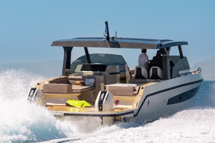 Discover Athens's shores: A complete day trip aboard a motorboat