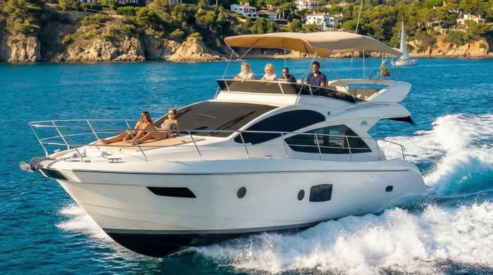 Luxusyacht, Stand-Up-Paddling, Schnorcheln an der Costa Brava