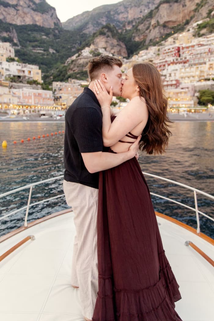 Proposta d'amore al tramonto in Costiera Amalfitana