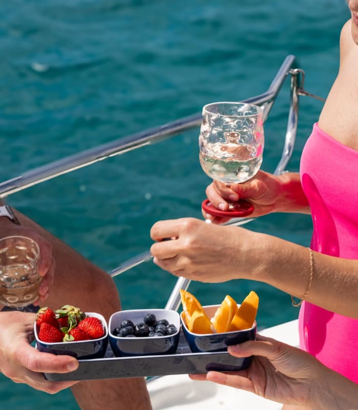 4 uur durend verjaardagsfeest op een jacht – Champagne, taart en de lagunes van Mallorca