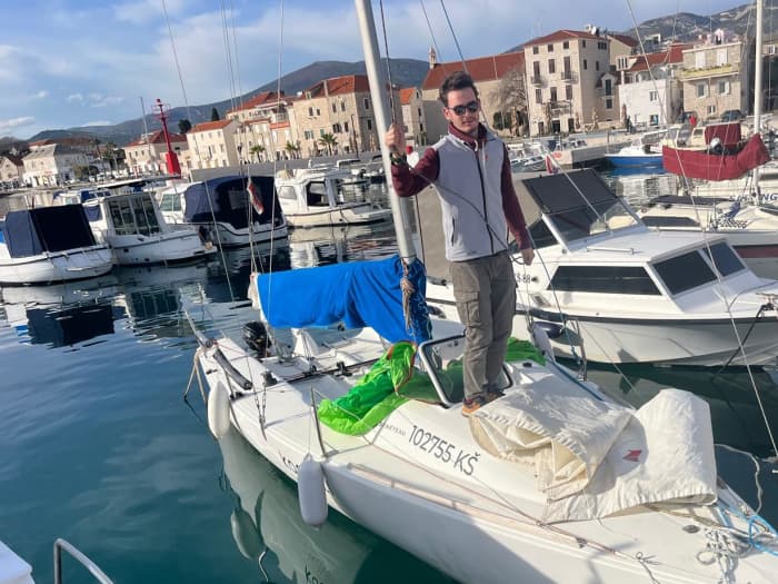 Full-day sailing trip in Kaštel Stari / Split on a sailboat Beneteau First 7,5m