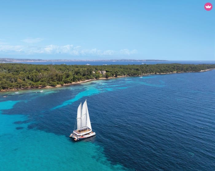 Exclusieve cruise: Lérins, Cap d’Antibes en ontspanning