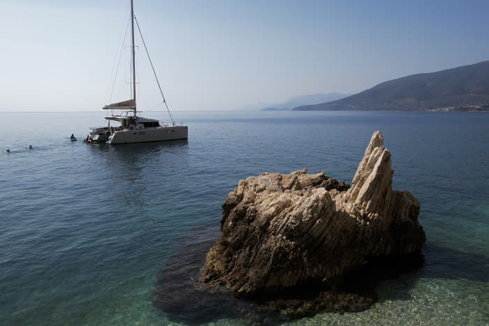 Private Luxury Golden Hour Cruise aboard Catamaran Romvi – Nafplio
