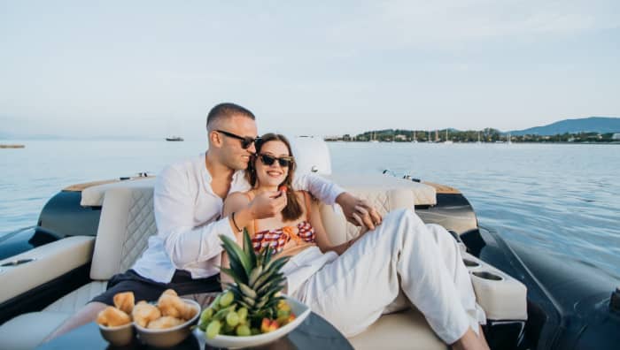 Love at Sea: Corfu Sunset Cruise Past Pontikonisi & Old Town