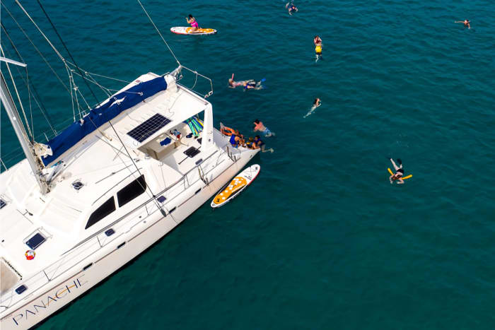 Your Private Pacific Awakening: Luxury Morning Catamaran & Gourmet Bites