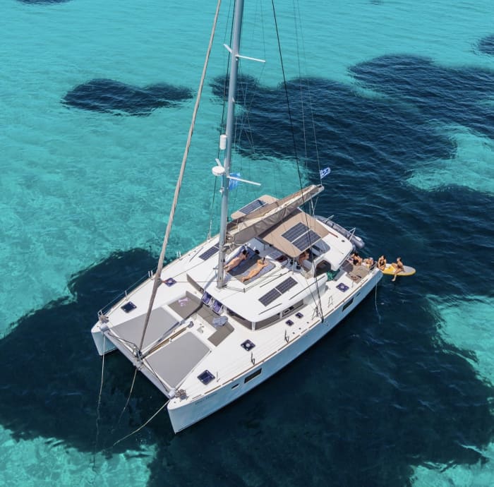 Urban Sea Escape : Private Full day (8h) Catamaran Cruise , Athens Riviera