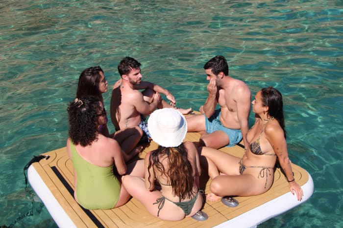 Boottocht langs de baaien van Mallorca · 4 uur all-inclusive | Axopar 28 met schipper, eten, drinken, paddleboarden en snorkelen