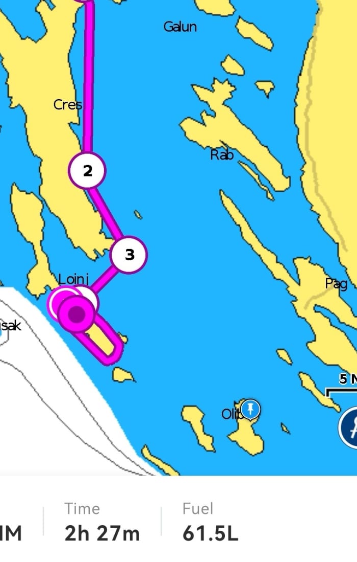 Une journée à Crikvenica, Opatija, Krk, sur un bateau à moteur
