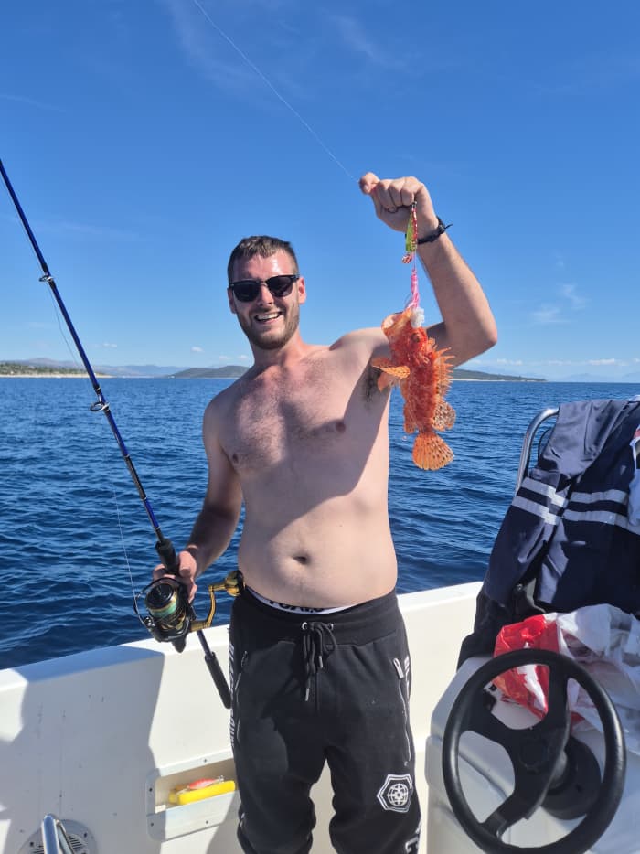 Excursion de pêche privée en soirée avec un skipper local