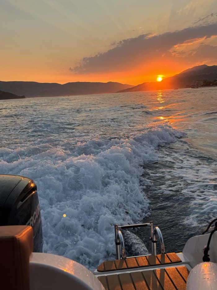 Private boat trip around Herceg Novi on a motorboat