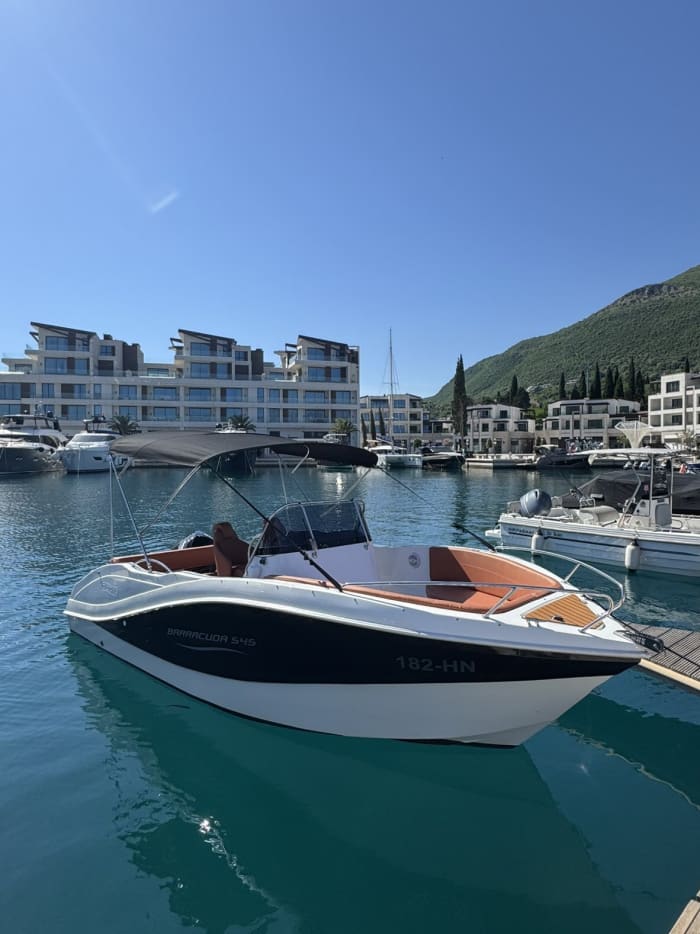 Private boat trip around Herceg Novi on a motorboat