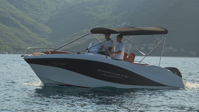 Private boat trip around Herceg Novi on a motorboat