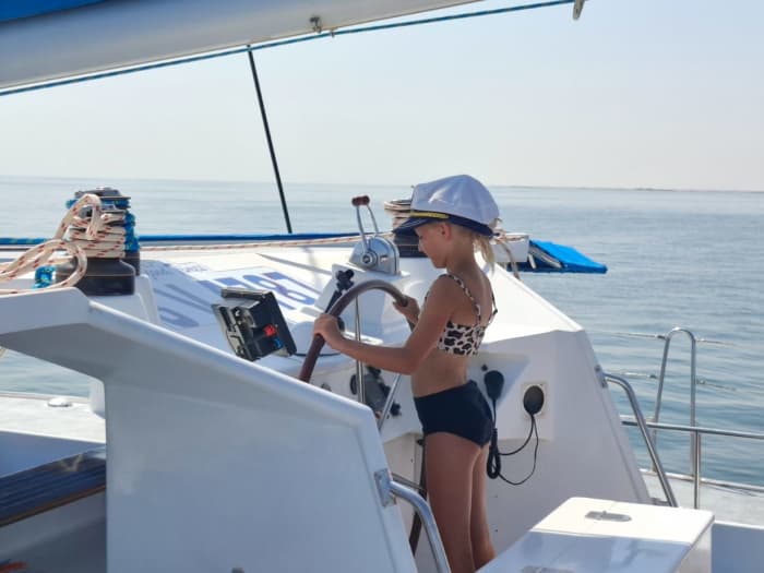 2h Mediterranean Catamaran Tour with Dolphin Spotting