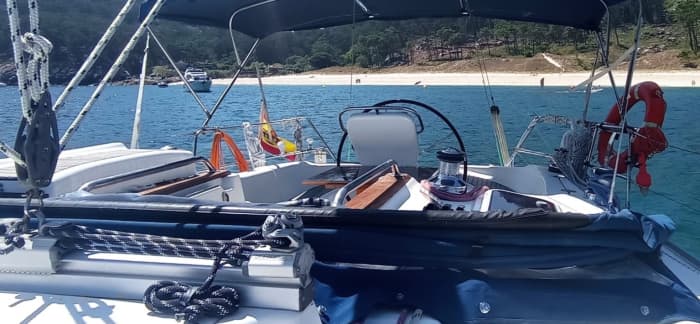 Heldags seglingsupplevelse på en segelbåt i Baiona